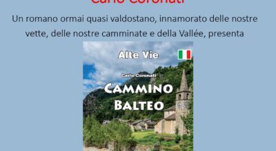 PRESENTAZIONE DEL LIBRO: “CAMMINO BALTEO” MERCOLEDI 2 AGOSTO 2023 ORE 20.45